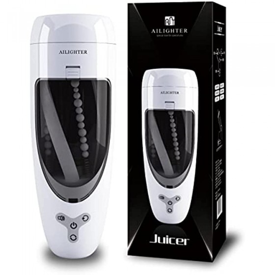 Automatic Male Masturbator Cup, Heating Soft Silicone Electric Man Masturbators with 6 Thrusting Rotating Modes Hands Free Powerful Blowjob Sucking Vibrator Pussy Automatic Sex Toys with Voice