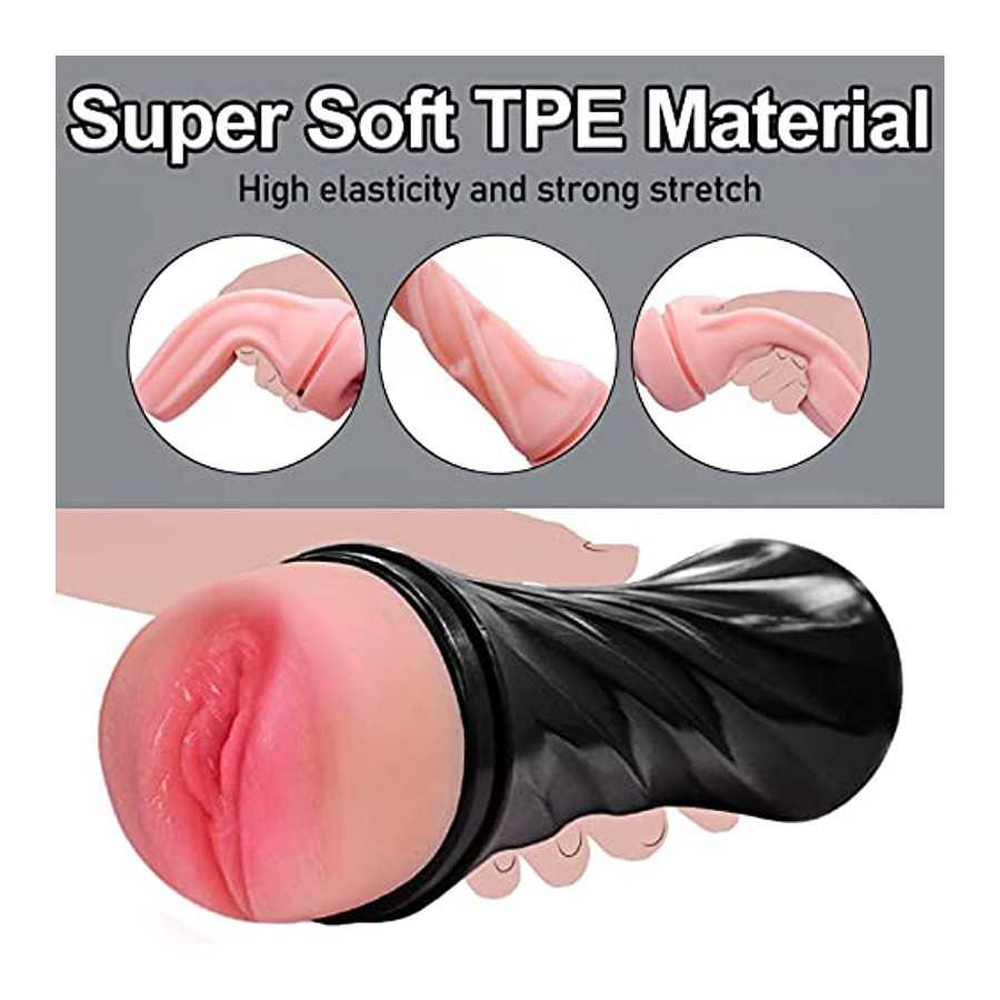 Male Masturbation Cup, Realistic Textured Vaginal Pussy, Super Soft Male Masturbation Stroker, Adult Sex Toys