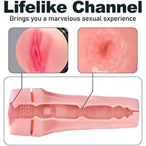 Male Masturbation Cup, Realistic Textured Vaginal Pussy, Super Soft Male Masturbation Stroker, Adult Sex Toys
