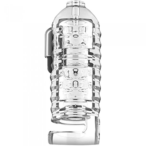 LOVEBOTZ Milker Masturbator Sleeve with Ball Strap for Men & Couples. Extra Tight & Thick Ribbed Tunnel for Stimulation. Compatible with The Milker Pro Edition - Semi-Transparent