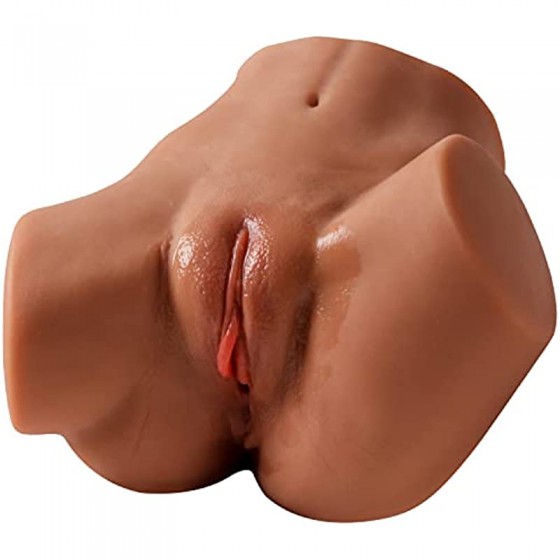  4.6 lbs Realistic Male Masturbation 3D Sex Toys Sexy Ass with Realistic Pussy Anal, Dual Channel Design Sex Toys Realistic Silicone Male Masturbation Porn Big Butt