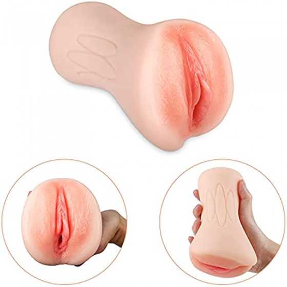 Efgove 0.5KG Sucking Male Masturbator, 3D Realistic Textured Pocket Pussy for Male Masturbation, Penis Blowjob Adult Sex Toys fo