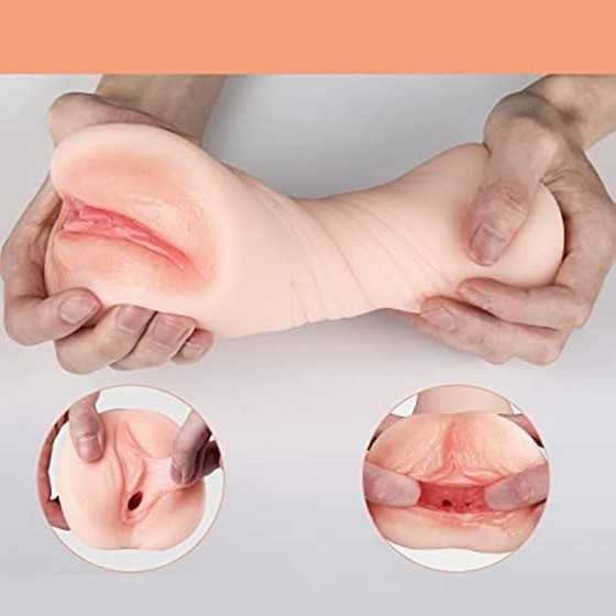 Efgove 0.5KG Sucking Male Masturbator, 3D Realistic Textured Pocket Pussy for Male Masturbation, Penis Blowjob Adult Sex Toys fo