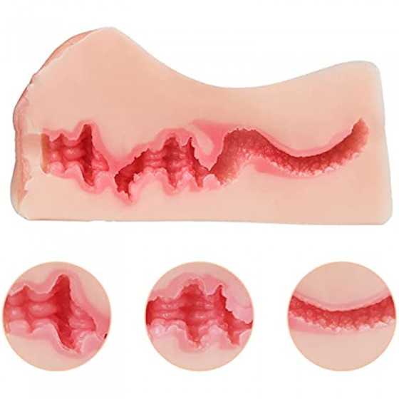 Efgove 0.5KG Sucking Male Masturbator, 3D Realistic Textured Pocket Pussy for Male Masturbation, Penis Blowjob Adult Sex Toys fo