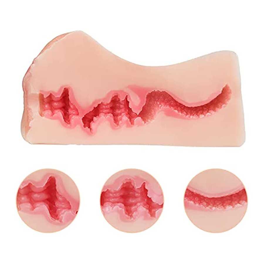 Efgove 0.5KG Sucking Male Masturbator, 3D Realistic Textured Pocket Pussy for Male Masturbation, Penis Blowjob Adult Sex Toys fo