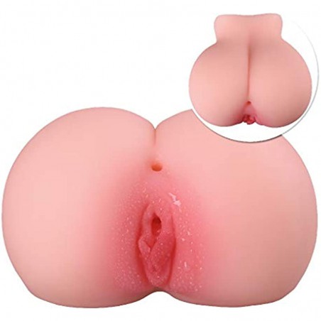 Realistic  Sex Doll Men Masturbator Adult Toy Torso Doll Pocket Pussy for Men Masturbation, 3D Realistic Textured Vagina and Anal Dual Channels 2in1 Play Without Head 3lbs
