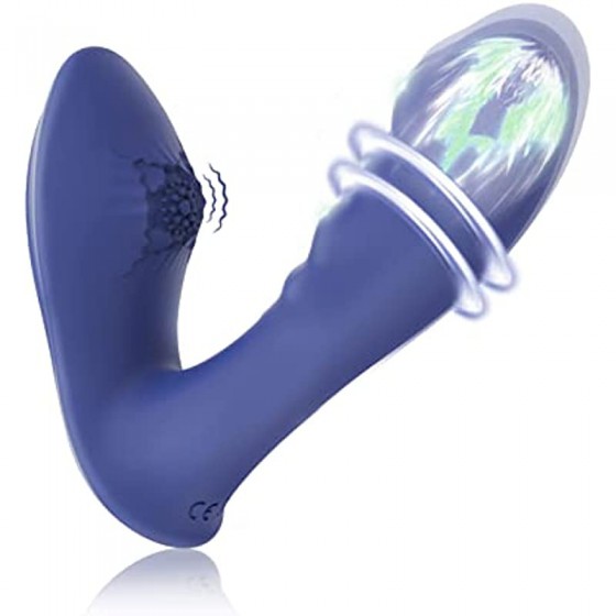 G Spot Vibrators Rose Sex Toy for Women, Silicone Dildo Vibrator with 10 Vibrations, Clitoris Vagina Anal Vibrating Machine, Adu
