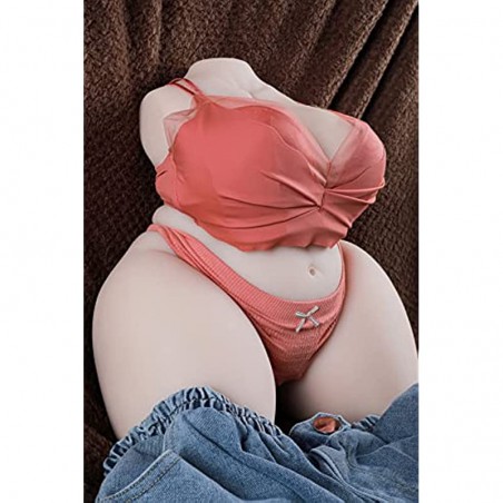 8.8LB Male Masturbators Female Sex Doll with Pocket Pussy &Torso Realistic Adult Male Sex Toy with Fake Pussy Stroker, Fat Butt and Big Booms Silicone Masturbator for Men Pleasure