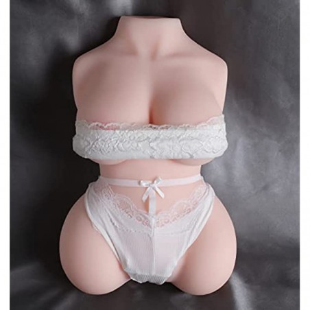 12.2 LB Sex Doll Male Masturbator with Torso, 3 in 1 Realistic Big Boobs Tight Vaginal & Anal for Men Masturbation, 3D Life-Sized Love Doll Pussy Ass Stroker Adult Sex Toy for Men