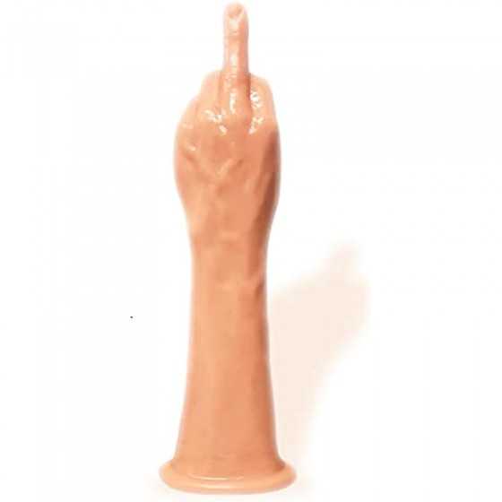 Sexy Gift Set of Massive The Finger Fister Dildo and Icon Brands Orange is The New Black, Blindfold