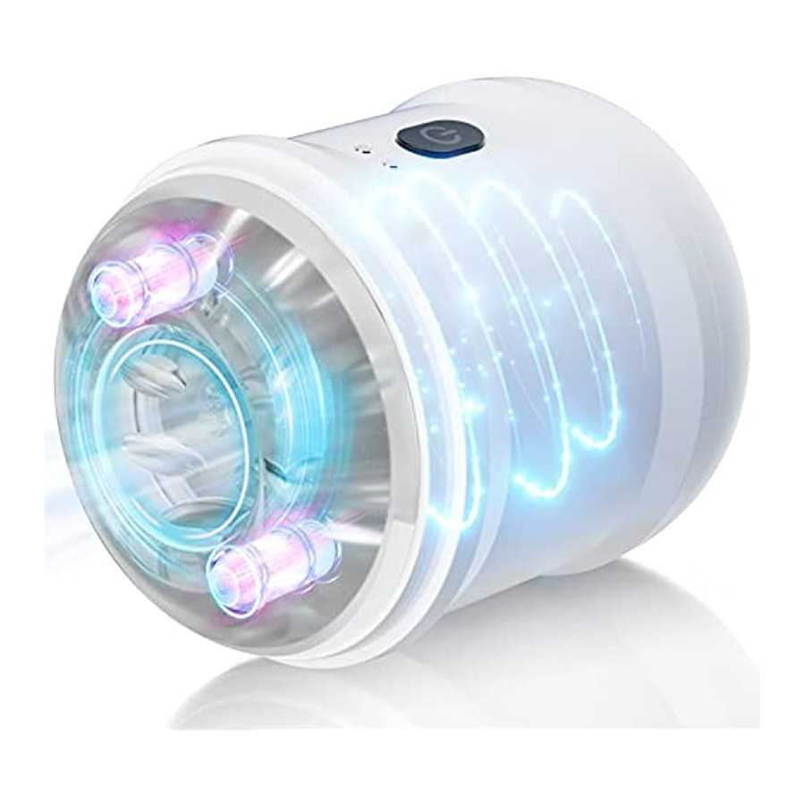 Automatic Male Masturbator Vibrator- 10 Intense Frequency Dual Open-Ended Pocket Pussy Stroker Penis Massager Trainer Cup Adult