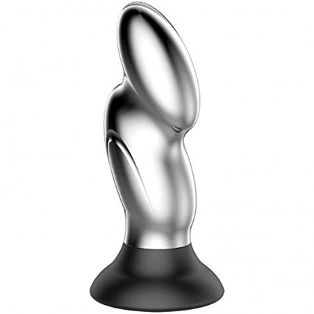 Metal Male Backyard Anal Plug Wireless 10-Frequency Vibration Prostate Massager Adult Sex Toys Male and Female masturbator Sex Toys Suitable for Couples