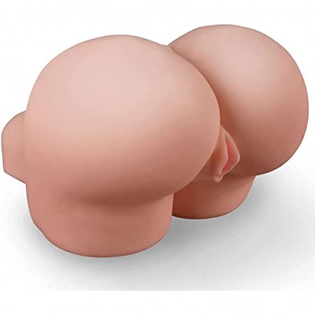 Life-Size  Busty Ass, Adult Male Masturbator Sex Toys, Sex and Anal Sex with Ribbed Vaginal and Anal Canal Two Channels, Multi-Position Sex Ass Silicone Doll,23 LB