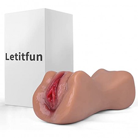 1.58 lb Realistic Male Masturbator Sex Toy Men Masturbator Portable Pocket Pussy, 3D Vaginal Masturbator with Realistic Skin Texture Adult Toy for Men Masturbation(Brown)