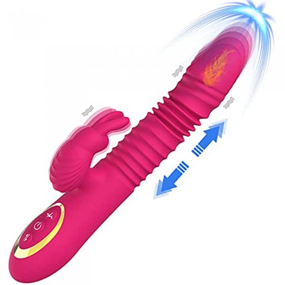 Thrusting Rabbit Pussy Anal...