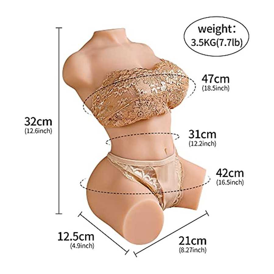 7.7LB Female Sex Doll Torso 3 in 1 Male Masturbators Adult Sex Toy Stroker for Men Vagina Boobs Ass Lifelike Pussy Doll