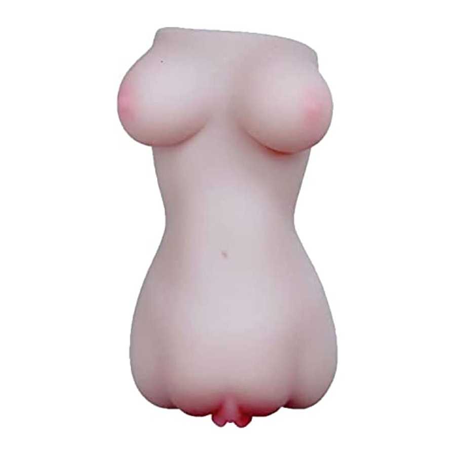 Mini Doll Male masturbator Toy Waterproof Pocket cat Ass Silicone Masturbation Cup for Men, Lifelike Female Torso, 4.0 Count