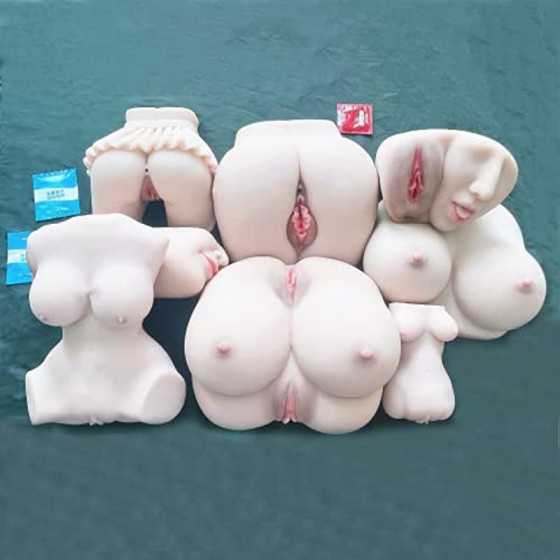 Mini Doll Male masturbator Toy Waterproof Pocket cat Ass Silicone Masturbation Cup for Men, Lifelike Female Torso, 4.0 Count