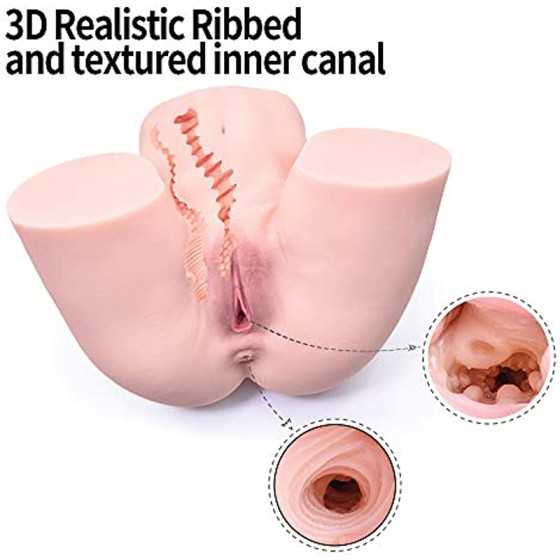 EXDOLL Male Masturbator Stroker Sex Toy TPE Pelvis with Tight,Female Torso Hip Big Butt Adult Male Sex Toys for Men Masturbation