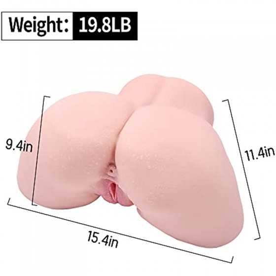 EXDOLL Male Masturbator Stroker Sex Toy TPE Pelvis with Tight,Female Torso Hip Big Butt Adult Male Sex Toys for Men Masturbation