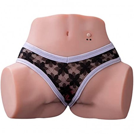 6.39lb Vibrating Stroker Realistic Vagina Ass Sex Toy Male Masturbator Rechargeable Sex Doll Rechargeable  Pussy for Men Pleasure