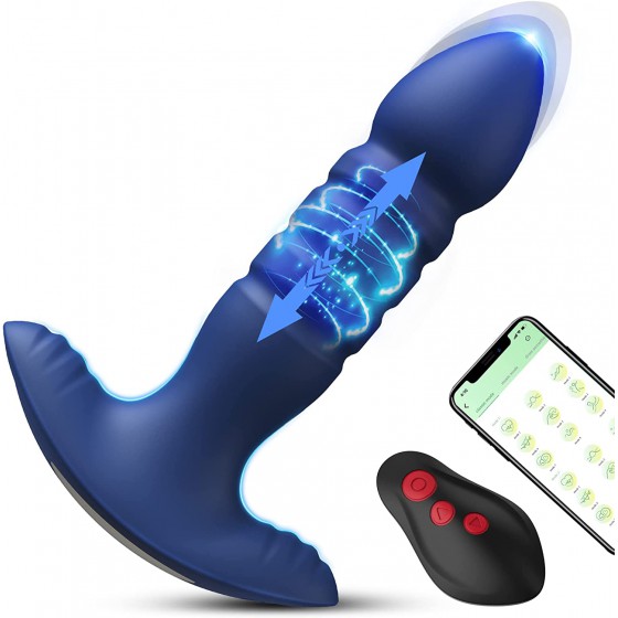 Anal Plug Vibrator with App...