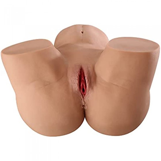 Yelolo Male Masturbator Fat Butt 3D Vagina Anal Channel, Realistic Male Sex Toy for Men Masturbation, Pussy Ass Masturbators Realistic Sex Doll for Backdoor Position(55lb)