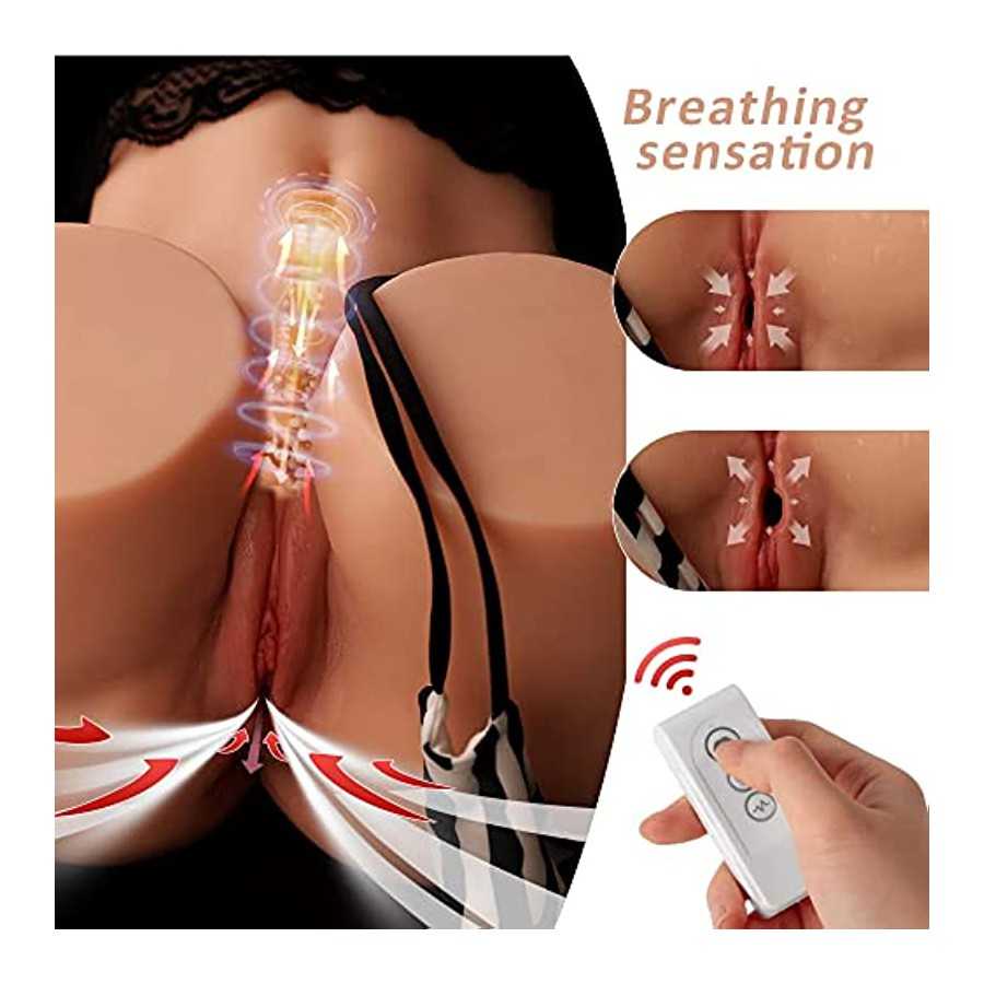 13.2lb Sucting Vibrating Stroker Big Ass Realistic Vagina Love Doll Torso Sex Toy for Men Male Masturbator Sex Doll Lifelike Pus