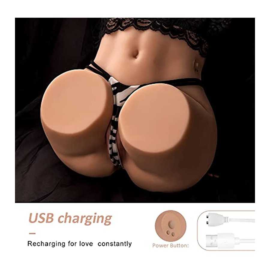 13.2lb Sucting Vibrating Stroker Big Ass Realistic Vagina Love Doll Torso Sex Toy for Men Male Masturbator Sex Doll Lifelike Pus