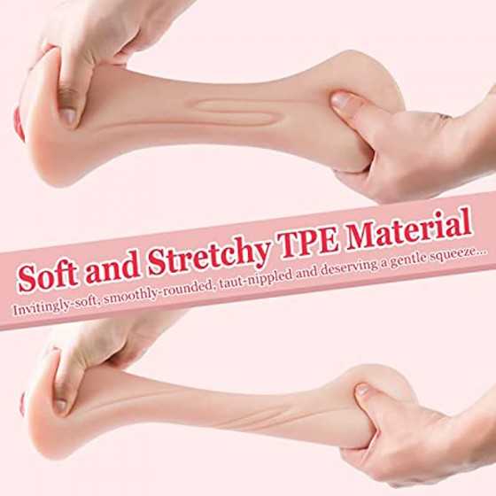 SEX DOLL CENTER Portable Male Masturbator for Men Masturbation, Lifelike Pocket Pussy Stroker with Realistic Textured Vagina, Ad