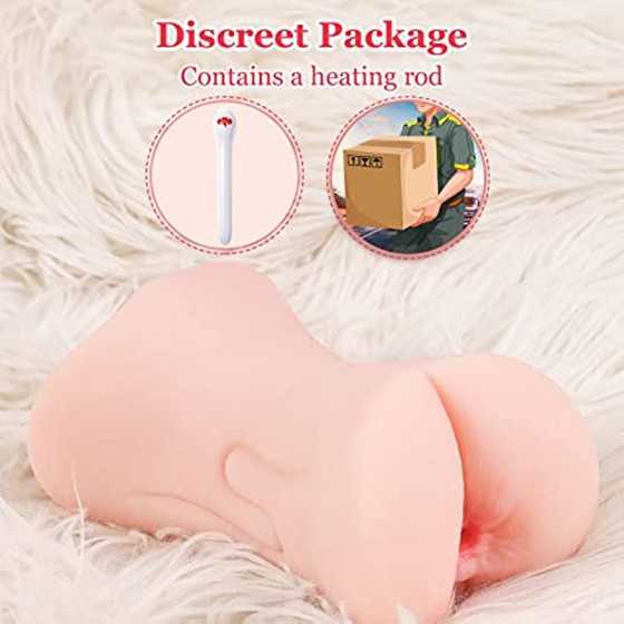 SEX DOLL CENTER Portable Male Masturbator for Men Masturbation, Lifelike Pocket Pussy Stroker with Realistic Textured Vagina, Ad