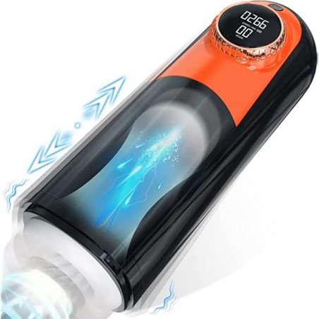 Male Masturbators Adult Sex Toys & Games with 3D Realistic Textured Adult Toys, Automatic Masturbator Cup Sex Toy for Men 10 Vibrating & 5 Sucking Mens Sex Toys -HNX1