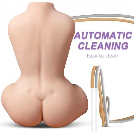 21LB Sex Doll Male Masturbator with Female Realistic Sex Dolls Torso, 3 in 1 Pocket Pussy Ass Male Stroker Toy with Big Boobs Va