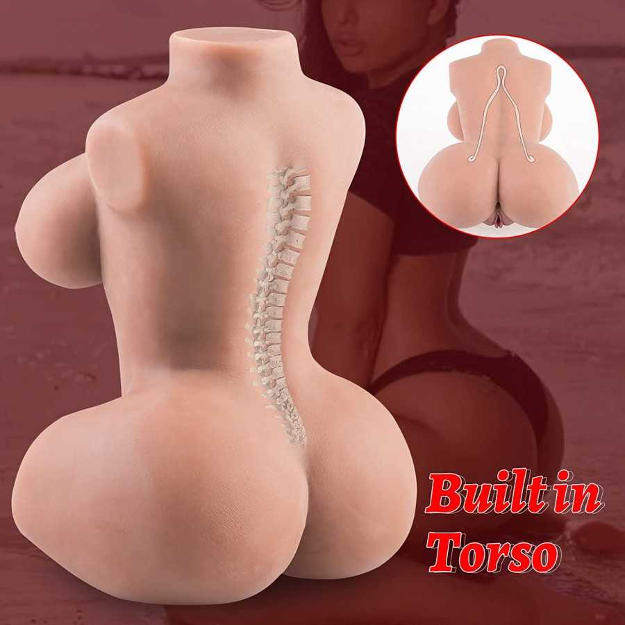 Male Masturbator Sex Doll for Men, Female Torso Sex Doll Love Doll with Realistic Boobs Vagina Anus,12.9lb Pocket Pussy Sex Doll
