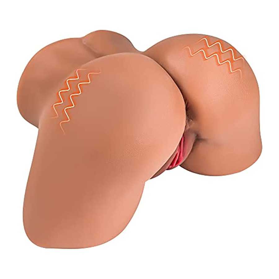 Life-Sized Vibrating Sex Doll Realistic Butt Pocket Pussy Ass Male Masturbators with 10 Vibration Modes and Moan, Stroker Female