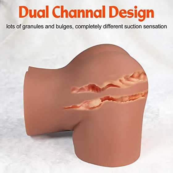Life-Sized Vibrating Sex Doll Realistic Butt Pocket Pussy Ass Male Masturbators with 10 Vibration Modes and Moan, Stroker Female