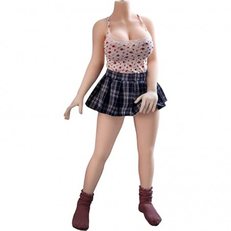 Dalinch Jelly Material (Contains Blowjob Sex Toys) Big Breasts, New Skeleton, Sex Doll Male masturbator, Sex Doll, Non-Inflatable insertable Doll, Sexy Female Torso Adult Supplies. (01)