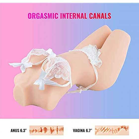 SENSUA Adult Sex Doll Male Masturbator Stroker, 18.7lb Realistic Torso Sex Toy with Pussy Ass Boobs for Breast Vaginal Anal Sex 