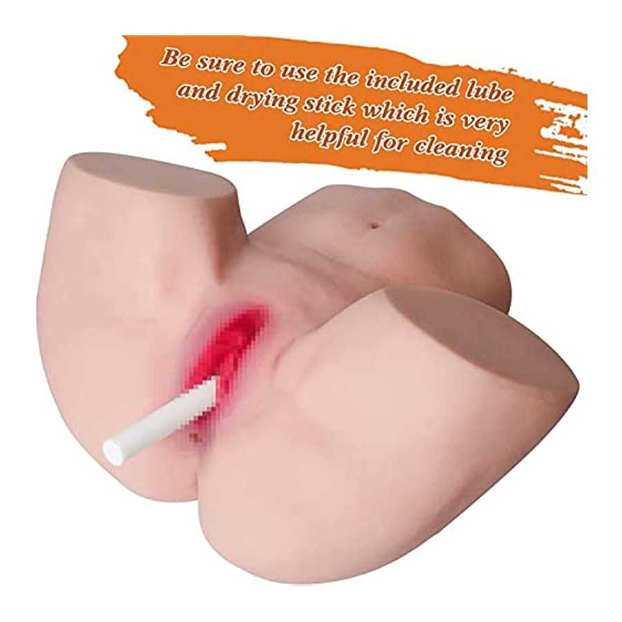 9.6LB Sex Doll Male Masturbators: Realistic Life Size Female Torso Male Stroker Sex Toy with Pocket Pussy Ass for Mens Masturbat
