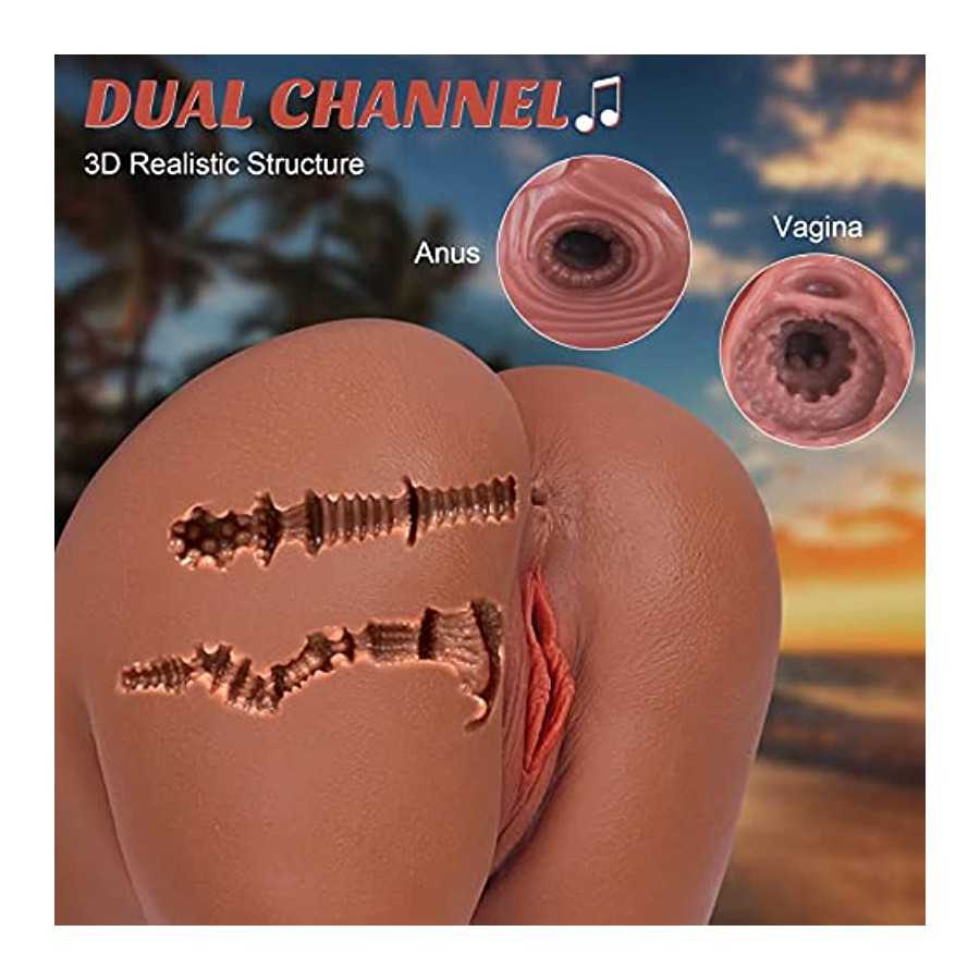 8.9LB Vibrating & Moaning Sex Doll - SEXY SLAVE, Hand-Sculpt Male Masturbator with 10 Vibrating Modes, Big Pocket Pussy Ass Men'
