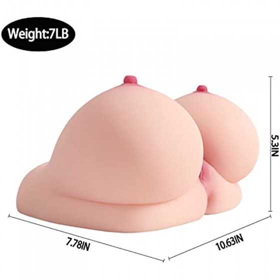 Sex Doll Male Masturbator Stroker Sex Toys for Men with Vagina Anal Breast Sex, 3-in-1 Realistic Sex Doll Torso Pocket Pussy Adu