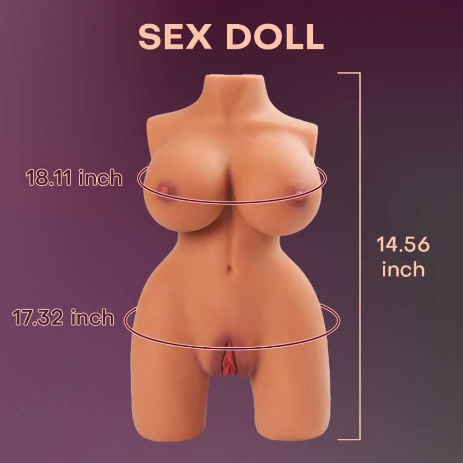 6.6LB Lifelike Sex Doll Male Masturbator for Men Masturbation with Torso,Realistic Love Doll Pocket Pussy Ass Male Sex Toys with