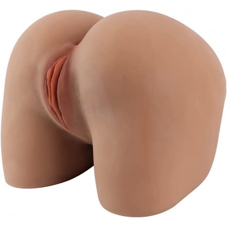 Life-Sized Sex Doll, 18.74LB Male Masturbator Realistic Big Butt Pussy Ass Sex Toys with Tight Ribbed Vaginal & Anal Canal, 1:1 Scaled Female Torso Hip Adult Love Dolls for Men Masturbate (Medium)