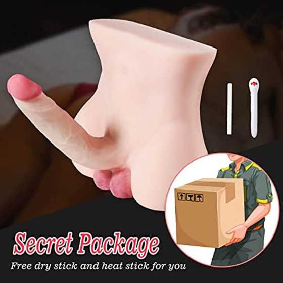 SEX DOLL CENTER 7.7LB Sex Doll with 8.7inch Dildo for Women Masturbation, Love Sexdoll with Flexible Penis for Lesbian Gay, Fema