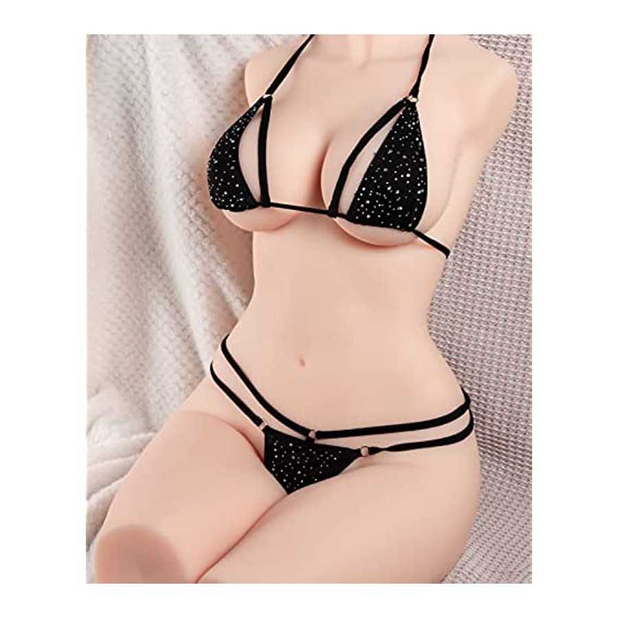 Large Sex Dolls for Men, 51.8LB Life Size Sex Doll Male Masturbator with Realistic Boobs Tight Vagina & Anus, Lifelike Female To