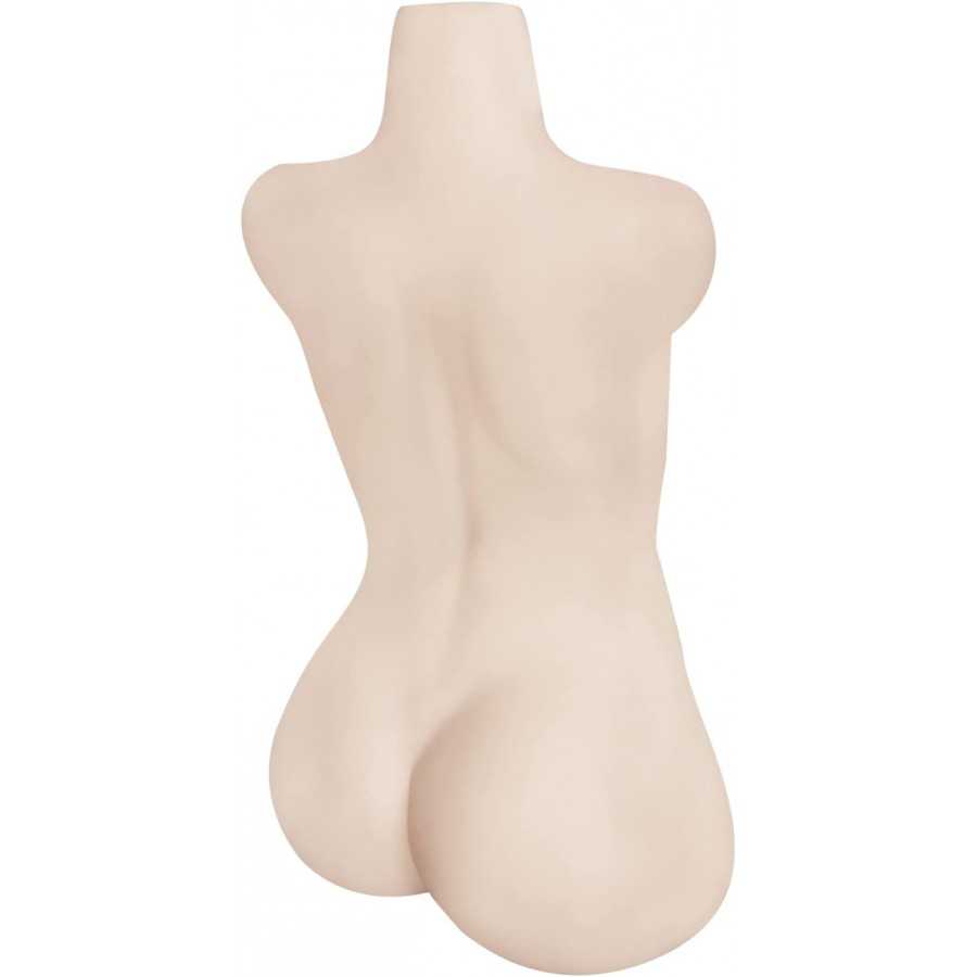 Male Masturbator Sex Doll Adult Sex Toy for Men Masturbation TPE Safe Silicone Sex Doll Life-Sized for Fun (6.2kg)(S, White)