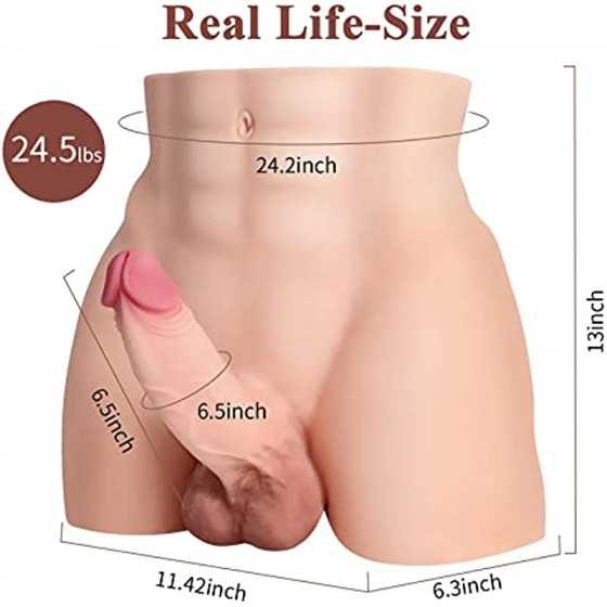 Male Sex Dolls with Realistic Dildo Sex Toys for Women, Adult Toys Women Sex Love Doll with Big Dildo and Tight Anal Sex Unisex 