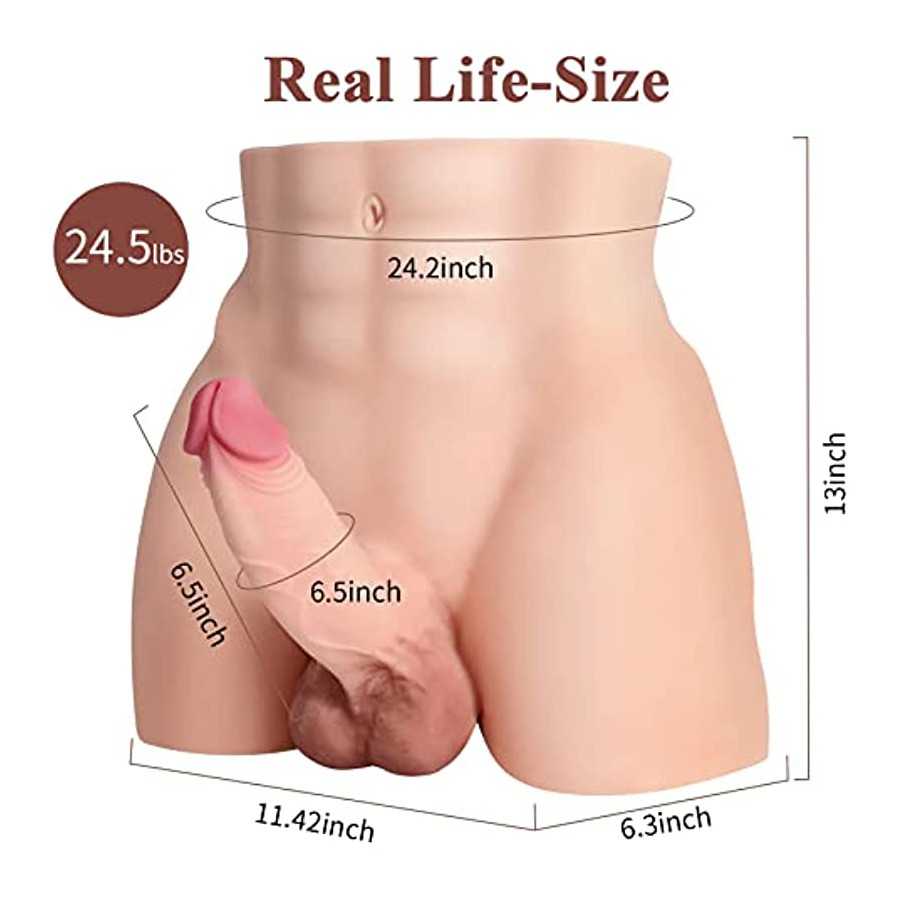 Male Sex Dolls with Realistic Dildo Sex Toys for Women, Adult Toys Women Sex Love Doll with Big Dildo and Tight Anal Sex Unisex 