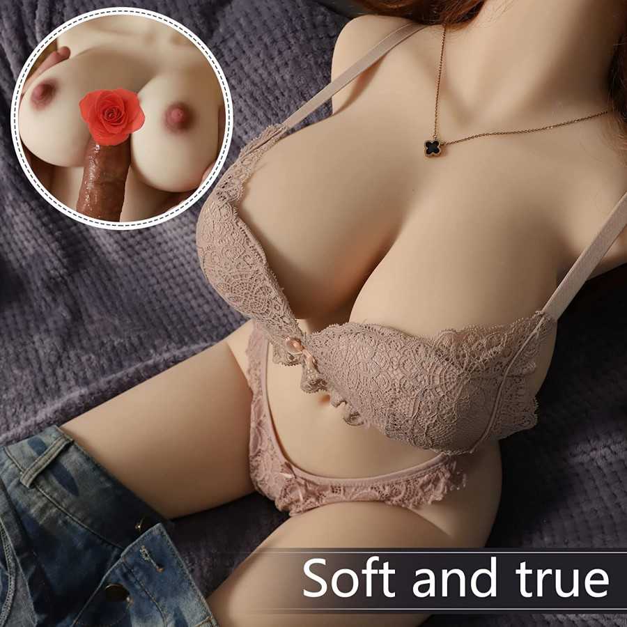 Anmodoll 38LB Sex Doll Male Masturbator Pocket Pussy Life Size Female Torso Love Doll with Big Boobs Vaginal Anal Lifelike Ass S