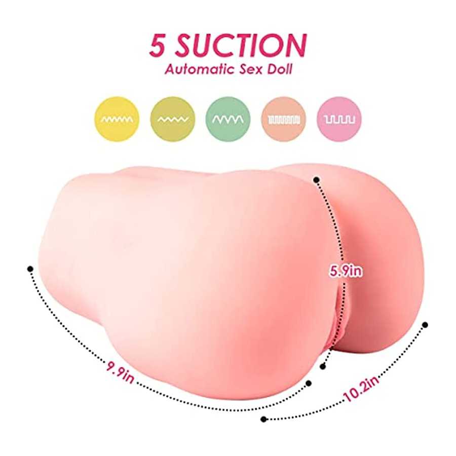 Sex Doll Male Masturbator for Men - ZEMALIA Automatic Sucking Adult Toys with Remote Control + 5 Suctions & Vibrations - Realist